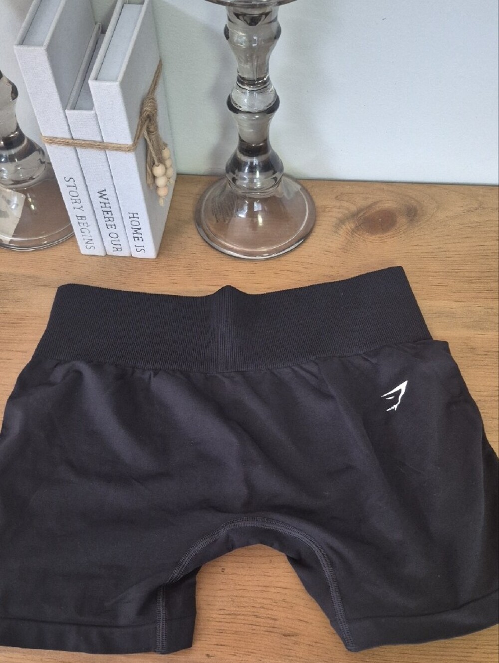 Gymshark Black High-Rise Bike Shorts - Picture 2 of 4